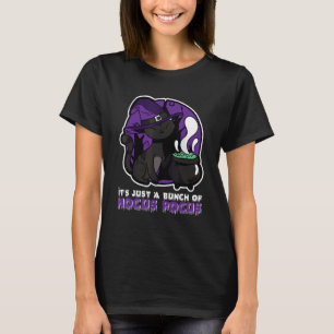 T-shirt Chat d'Halloween C'est juste une bande de Pocus de