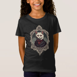T-Shirt Chat d'Halloween, chat Vampire