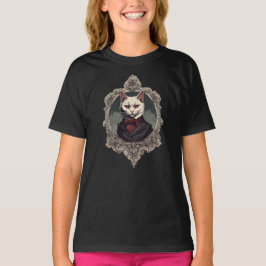 T-shirt Chat d'Halloween, chat Vampire