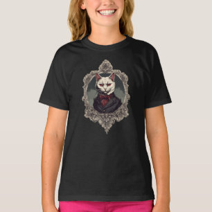 T-shirt Chat d'Halloween, chat Vampire
