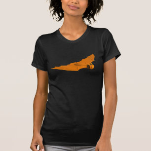 T-shirt Chat d'Halloween orange cool