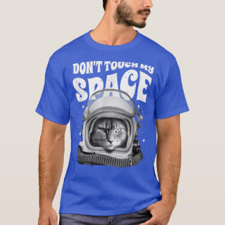 T-shirt Chat Dire Ne Touchez Pas À Mon Espace 