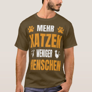 T-shirt Chat Dire plus de chats moins de gens pour les mam