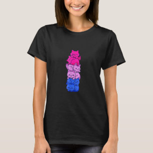 T-shirt Chat Drapeau Bisexuel Lgbt Fierté Lgbt Gay
