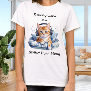 T-shirt Chat drôle aquarelle humour personnalisé