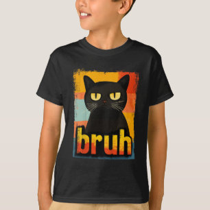 T-shirt Chat Drôle Bruh Pour Adolescents Garçons Filles Ho