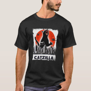T-shirt Chat drôle Catzilla Chat Japonais