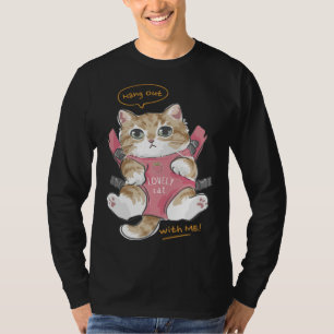 T-shirt Chat Drôle Chat Mignon Amoureux de Chatons Amoureu