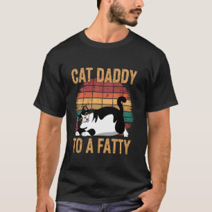 T-shirt Chat drôle d'animaux de compagnie Rolling Fatties