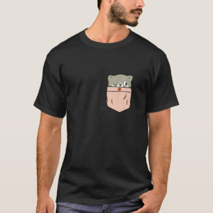 T-shirt Chat Drôle dans la Poche - Kitty dans la Poche - A