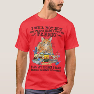 T-shirt Chat drôle de couture de patchwork dictons égoutto