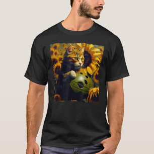 T-shirt Chat drôle de football Survetement pour enfants, f