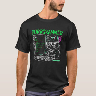 T-shirt Chat drôle de programmeur codeur programmation inf