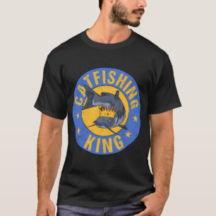 T-shirt Chat drôle d'escroquerie au poisson roi pêche chas