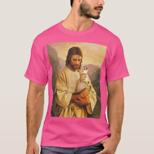 T-shirt Chat Drôle Et Lover Jésus