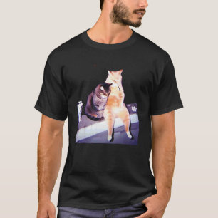 T-shirt Chat drôle fumant cigarette Kitty Gen Z Mème Chat