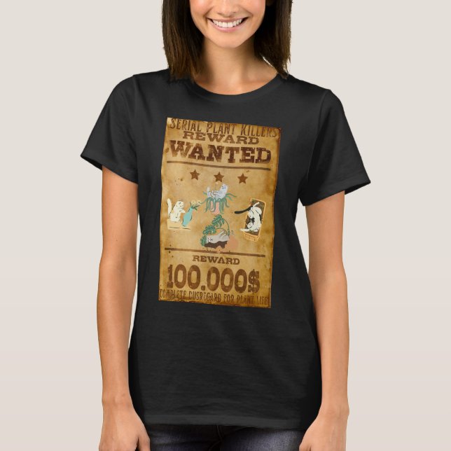 T-shirt Chat drôle pour femmes "tueuses Recherchées de Pla (Devant)