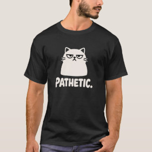 T-shirt Chat Drôle Sarcasique Mignon Grincheux Humour Féli