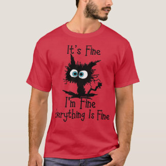 T-shirt Chat drôle Son Im fin Tout est fin Itx2