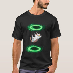 T-shirt Chat drôle tombe à travers le portail pour chaton