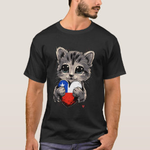 T-shirt Chat du Chili Fierté Chilienne Racines Chiliennes
