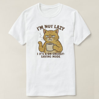 T-shirt Chat Économiseur d'Énergie