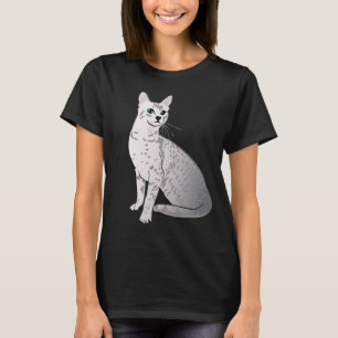 T-shirt Chat égyptien Mau - gris argent