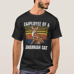 T-shirt Chat Employé d'un chat Savannah Chat Savannah