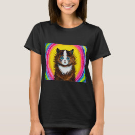 T-shirt Chat en arc-en-ciel, Louis Wain