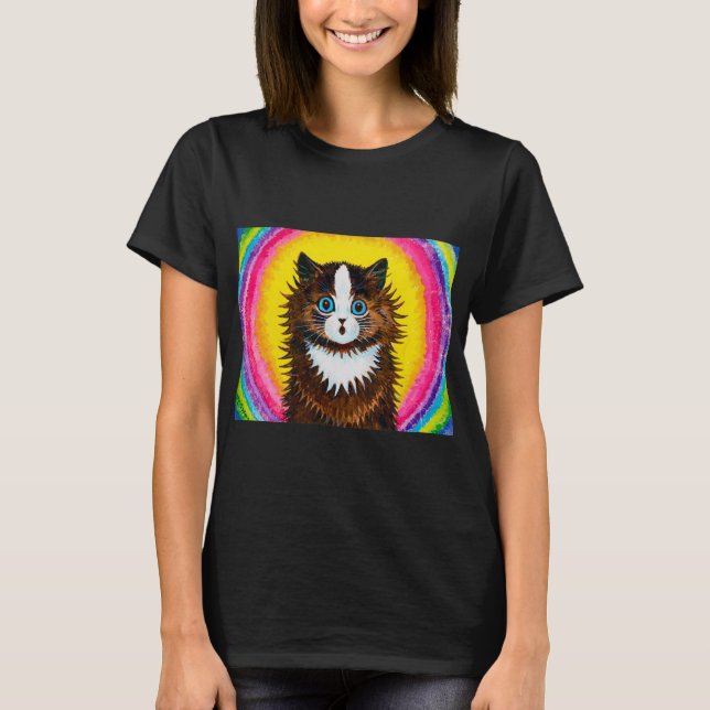T-shirt Chat en arc-en-ciel, Louis Wain (Devant)