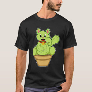 T-shirt Chat en cactus