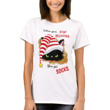 Chat en colère Vous Obtenez Chaussettes Noël