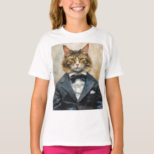 T-shirt Chat en costume