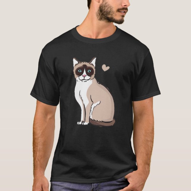 T-shirt Chat en raquettes amusant (Devant)