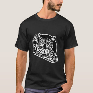 T-shirt Chat En Rude Drôle Donnant Le Doigt Moyen