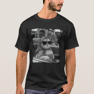 T-shirt Chat en vacances Café Détente Chat Drôle Mème de c