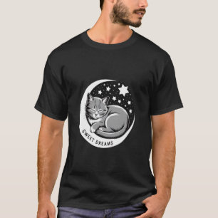 T-shirt Chat endormi en rêve