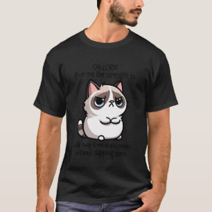 T-shirt Chat ennuyé S'éloigner Gens stupides Humour sarcas