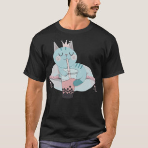 T-shirt Chat esthétique Boire Boba Horseman sports