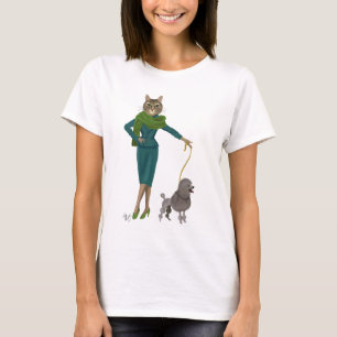 T-shirt Chat et caniche