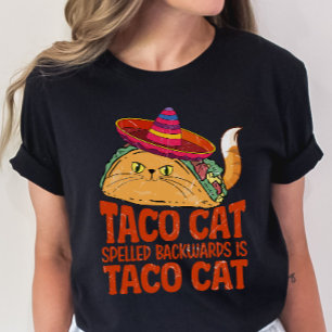 T-shirt Chat et chemise d'amour Taco, Amusante Pun Taco