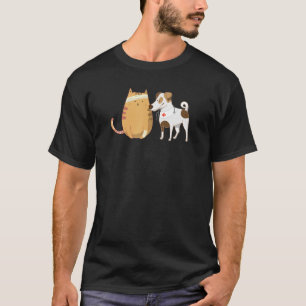T-shirt Chat Et Chien Docteur Drôle Vétérinaire Vétérinair