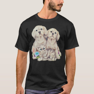 T-shirt Chat Et Chiens Marionnettes