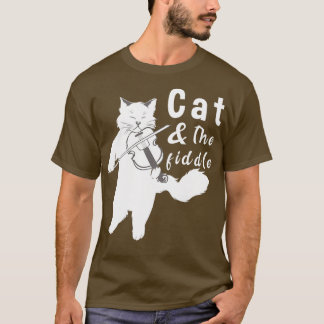 T-shirt Chat et le chat Fiddle jouant du violon