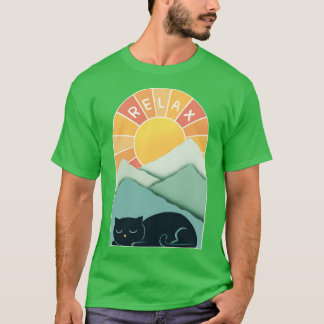T-shirt Chat et Montagnes