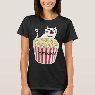 T-shirt Chat et Popcorn