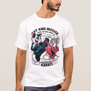 T-shirt chat et souris