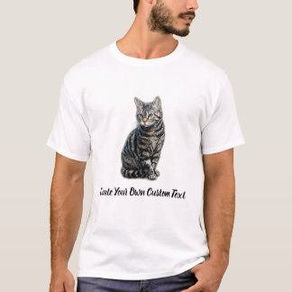 T-shirt Chat européen à poil court Créez votre propre text