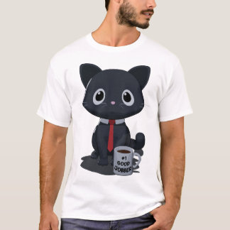T-shirt Chat Faisant un Excellent Travail Numéro Un