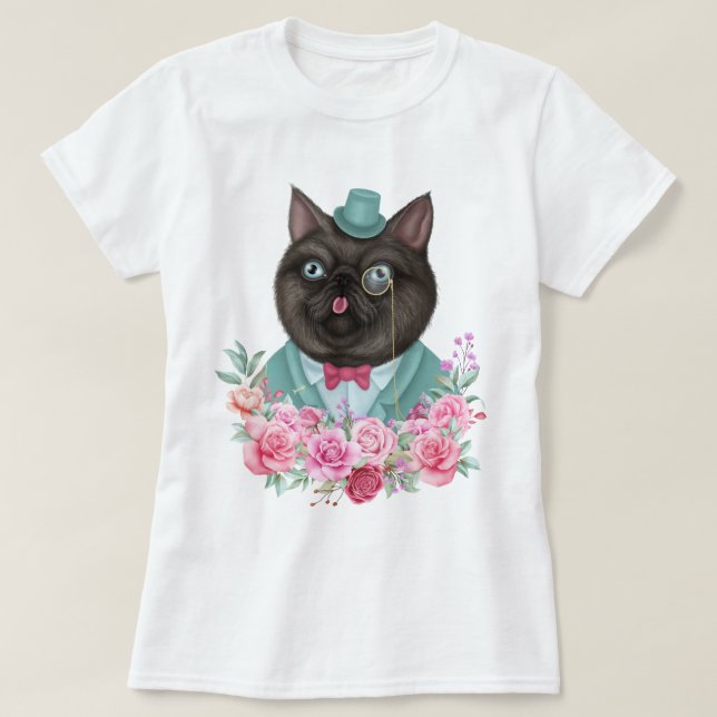 T-shirt Chat fantaisie (Design devant)